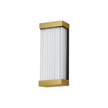 ET2 Acropolis 14" LED Outdoor Sconce Natural Aged Brass