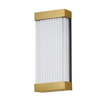 ET2 Acropolis 18" LED Outdoor Sconce Natural Aged Brass