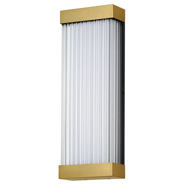 ET2 Acropolis 22" LED Outdoor Sconce Natural Aged Brass