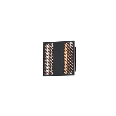 ET2 Interlace 6.5" LED Outdoor Wall Sconce Black/Aged Copper