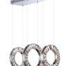 ET2 Charm 3-Light LED Linear Pendant Polished Chrome