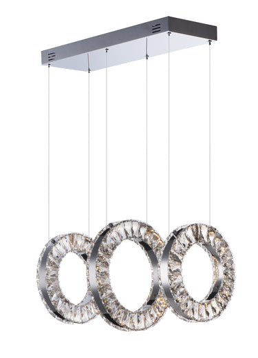 ET2 Charm 3-Light LED Linear Pendant Polished Chrome