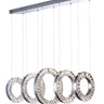 ET2 Charm 5-Light LED Linear Pendant Polished Chrome