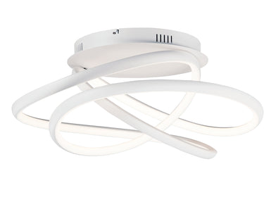 ET2 Twisted LED Flush Mount Matte White