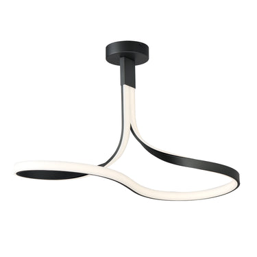 ET2 Serpentine LED Semi-Flush Mount Black