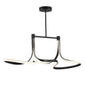 ET2 Serpentine Linear LED Pendant Black
