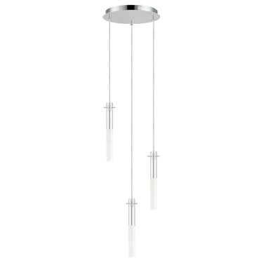 ET2 Pipette 3-Light LED Pendant Polished Chrome