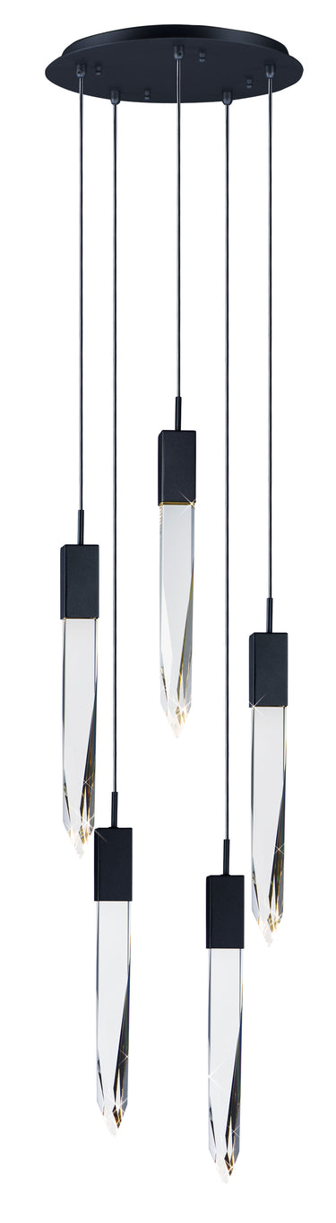 ET2 Quartz 5-Light LED Pendant Black
