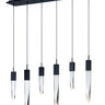 ET2 Quartz 6-Light LED Pendant Black