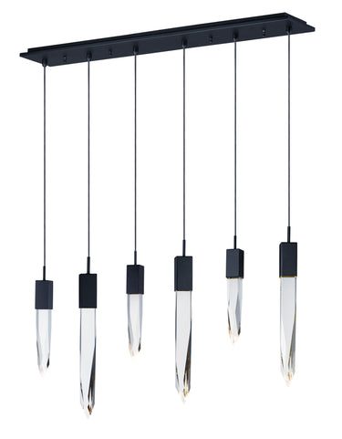 ET2 Quartz 6-Light LED Pendant Black