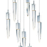 ET2 Quartz 9-Light LED Pendant Polished Chrome