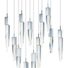 ET2 Quartz 12-Light LED Pendant Polished Chrome