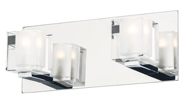 ET2 Blocs 2-Light LED Wall Sconce Polished Chrome