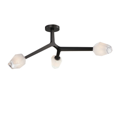 ET2 Blossom 3-Light LED Flush Mount Black
