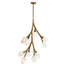 ET2 Blossom 10-Light LED Pendant Natural Aged Brass