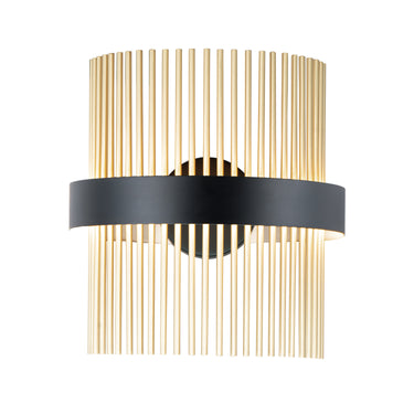 ET2 Chimes 5CCT Select Wall Sconce Black/Satin Brass