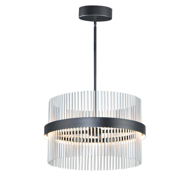 ET2 Chimes 5CCT Select 24" Pendant Black/Satin Nickel