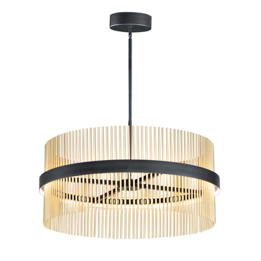 ET2 Chimes 5CCT Select 36" Pendant Black/Satin Brass