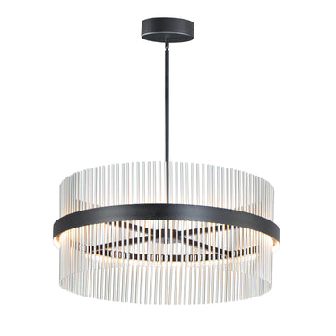 ET2 Chimes 5CCT Select 36" Pendant Black/Satin Nickel
