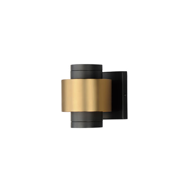 ET2 Reveal Small LED Outdoor Wall Sconce Black/Gold