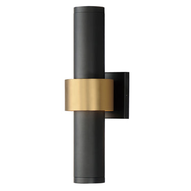 ET2 Reveal Large LED Outdoor Wall Sconce Black/Gold