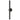 ET2 Reveal Outdoor banded tube wall sconce, 28 in Black, front view