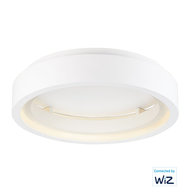 ET2 iCorona 24" LED Flush Mount WiZ Color Matte White