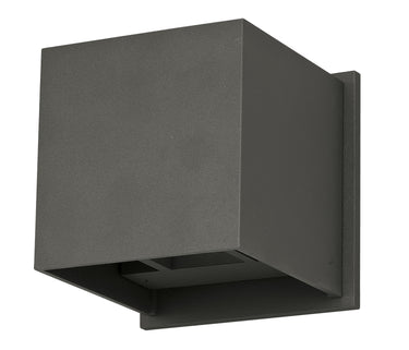 ET2 Alumilux: Cube LED Outdoor Wall Sconce Bronze