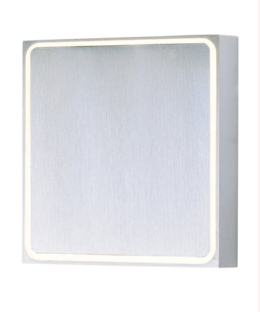 ET2 Alumilux: Outline LED Outdoor Wall Sconce Satin Aluminum
