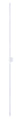 ET2 Alumilux Line linear aluminum outdoor wall light, 96 in White, front view