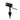 ET2 Alumilux Landscape low voltage aluminum spot light, Spot 8.25-inch 5-watt LED, Black, front view
