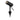 ET2 Alumilux Landscape low voltage aluminum spot light, Spot 8.25-inch 8-watt LED, Black, front view