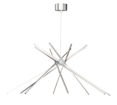 ET2 Alumilux: Aster 8-Light LED Pendant Satin Aluminum