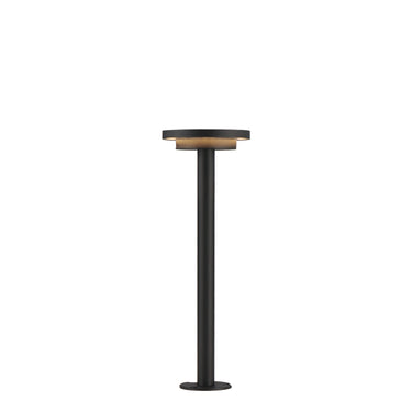 ET2 Alumilux: Bollard Dish Light with 16" Pole Black