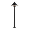 ET2 Alumilux: Bollard Cone Light with 24" Pole Black
