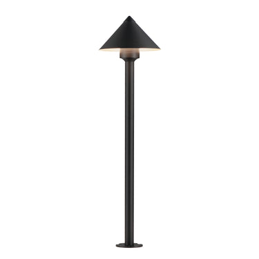 ET2 Alumilux: Bollard Cone Light with 24" Pole Black