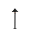 ET2 Alumilux: Bollard Cone Light with 16" Pole Black
