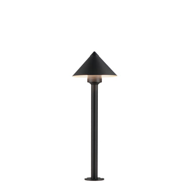 ET2 Alumilux: Bollard Cone Light with 16" Pole Black