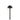 ET2 Alumilux: Bollard Dome Light with 16" Pole Black