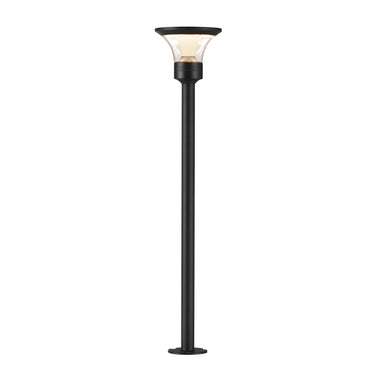 ET2 Alumilux: Bollard Fountainhead Light with 24" Pole Black