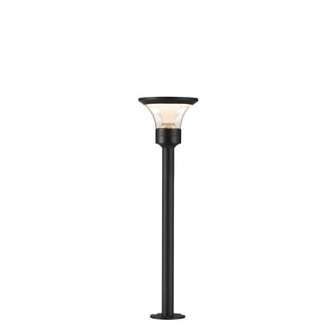 ET2 Alumilux: Bollard Fountainhead Light with 16" Pole Black