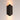 ET2 Fractal faceted cast aluminum outdoor wall light, 6.5 x 14 in Architectural Bronze, lit with warm light washing up and down the wall