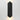 ET2 Fractal faceted cast aluminum outdoor wall light, 6.5 x 23.5 in Black, lit with warm light washing up and down the wall