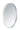 ET2 Mirror brushed aluminum mirror, 24 in x 30 in Oval Brushed Aluminum, front view