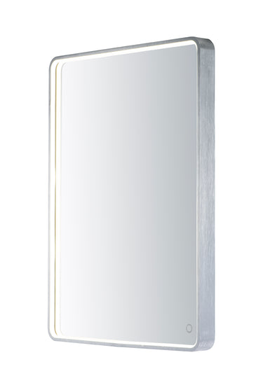 ET2 24" x 31.5" Rectangular LED Mirror Brushed Aluminum
