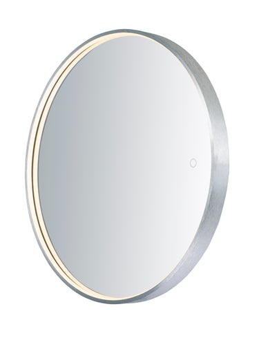 ET2 27.5" Round LED Mirror Brushed Aluminum
