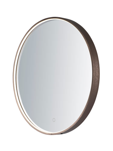 ET2 27.5" Round LED Mirror Anodized Bronze