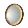 ET2 Floating LED Mirror Round 23.5" Gold Leaf/Black