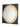 ET2 Floating gold leaf frame mirror, Square 31.5 in, front view