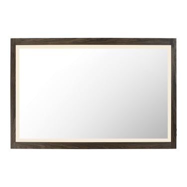 ET2 Sawyer 48"x32" Walnut Framed LED Mirror Walnut